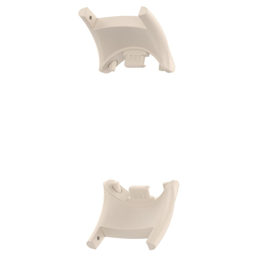 For Xiaomi Mi Band 8 1 Pair  PC Plastic Watch Band Connector(Ivory White) - For Xiaomi by buy2fix | Online Shopping UK | buy2fix