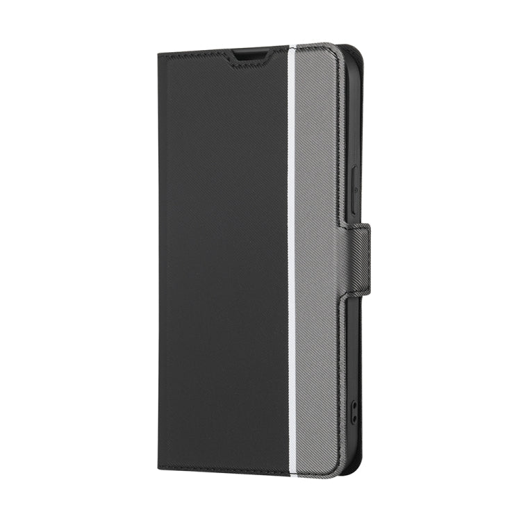 For Infinix Smart 7 HD Twill Texture Side Button Leather Phone Case(Black) - Infinix Cases by buy2fix | Online Shopping UK | buy2fix