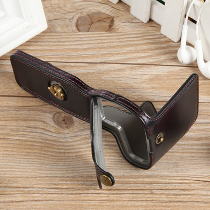 For Canon EOS R8 1/4 inch Thread PU Leather Camera Half Case Base(Black) by buy2fix