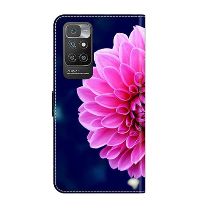For Xiaomi Redmi 10 Crystal 3D Shockproof Protective Leather Phone Case(Pink Petals) - Xiaomi Cases by buy2fix | Online Shopping UK | buy2fix