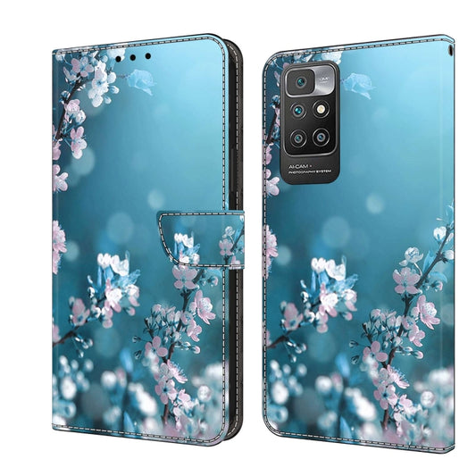 For Xiaomi Redmi 10 Crystal 3D Shockproof Protective Leather Phone Case(Plum Flower) - Xiaomi Cases by buy2fix | Online Shopping UK | buy2fix