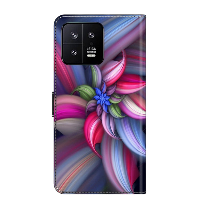 For Xiaomi 13 Crystal 3D Shockproof Protective Leather Phone Case(Colorful Flower) - Xiaomi Cases by buy2fix | Online Shopping UK | buy2fix
