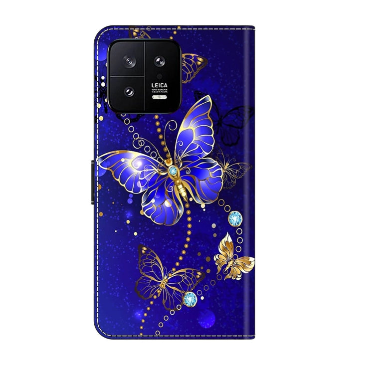 For Xiaomi 13 Crystal 3D Shockproof Protective Leather Phone Case(Diamond Butterfly) - Xiaomi Cases by buy2fix | Online Shopping UK | buy2fix