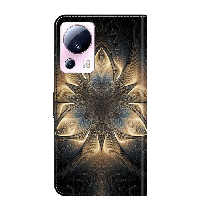 For Xiaomi 13 Lite Crystal 3D Shockproof Protective Leather Phone Case(Luminous Building) - Xiaomi Cases by buy2fix | Online Shopping UK | buy2fix