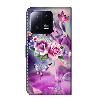 For Xiaomi 13 Pro Crystal 3D Shockproof Protective Leather Phone Case(Butterfly) - Xiaomi Cases by buy2fix | Online Shopping UK | buy2fix