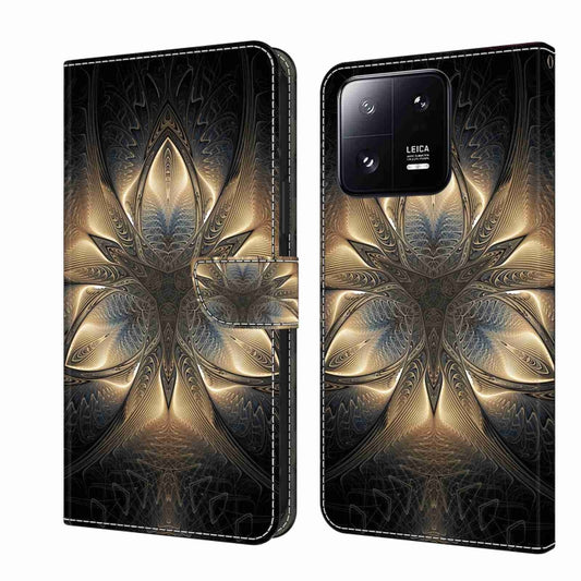 For Xiaomi 13 Pro Crystal 3D Shockproof Protective Leather Phone Case(Luminous Building) - Xiaomi Cases by buy2fix | Online Shopping UK | buy2fix