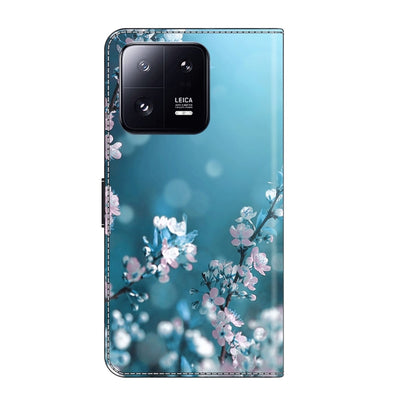 For Xiaomi 13 Pro Crystal 3D Shockproof Protective Leather Phone Case(Plum Flower) - Xiaomi Cases by buy2fix | Online Shopping UK | buy2fix