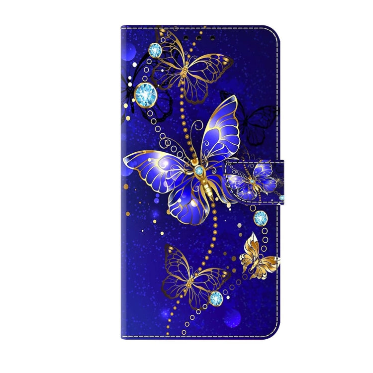 For Samsung Galaxy A13 4G / 5G / A04S Crystal 3D Shockproof Protective Leather Phone Case(Diamond Butterfly) by buy2fix