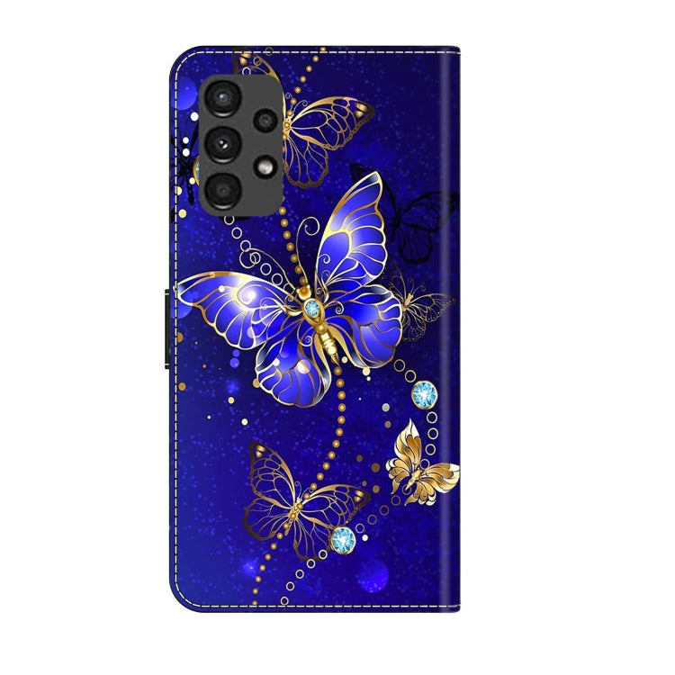 For Samsung Galaxy A13 4G / 5G / A04S Crystal 3D Shockproof Protective Leather Phone Case(Diamond Butterfly) by buy2fix