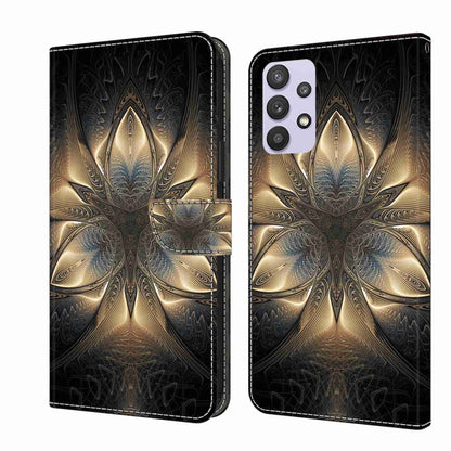 For Samsung Galaxy A32 5G Crystal 3D Shockproof Protective Leather Phone Case(Luminous Building) - Galaxy Phone Cases by buy2fix | Online Shopping UK | buy2fix