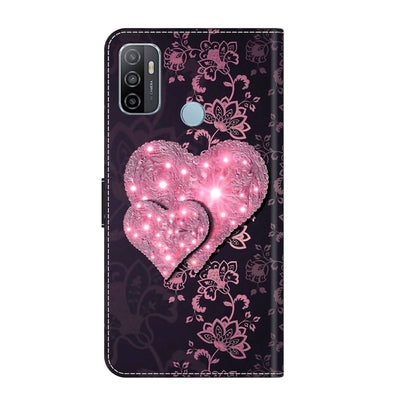 For Samsung Galaxy A33 5G Crystal 3D Shockproof Protective Leather Phone Case(Lace Love) by buy2fix