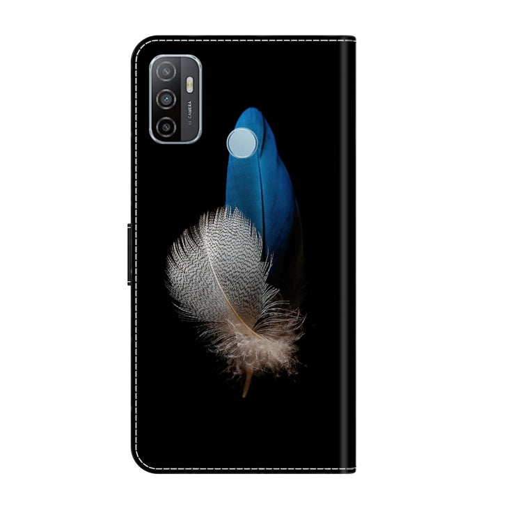 For Samsung Galaxy A33 5G Crystal 3D Shockproof Protective Leather Phone Case(Two Branches) by buy2fix