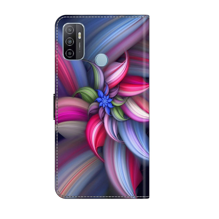 For Samsung Galaxy A33 5G Crystal 3D Shockproof Protective Leather Phone Case(Colorful Flower) by buy2fix