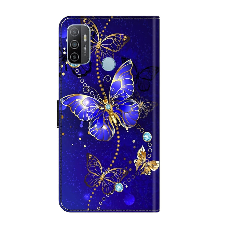 For Samsung Galaxy A33 5G Crystal 3D Shockproof Protective Leather Phone Case(Diamond Butterfly) by buy2fix