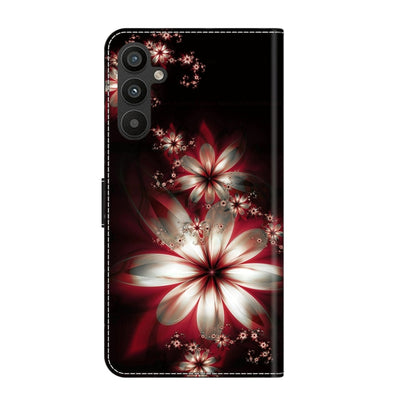 For Samsung Galaxy A34 5G Crystal 3D Shockproof Protective Leather Phone Case(Fantastic Flower) by buy2fix
