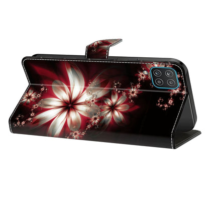 For Samsung Galaxy A34 5G Crystal 3D Shockproof Protective Leather Phone Case(Fantastic Flower) by buy2fix