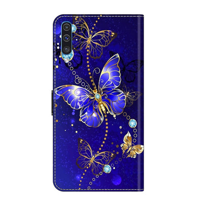 For Samsung Galaxy A50 Crystal 3D Shockproof Protective Leather Phone Case(Diamond Butterfly) by buy2fix