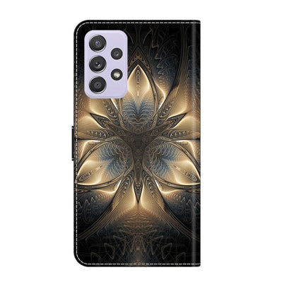 For Samsung Galaxy A52 / A52s 5G Crystal 3D Shockproof Protective Leather Phone Case(Luminous Building) by buy2fix