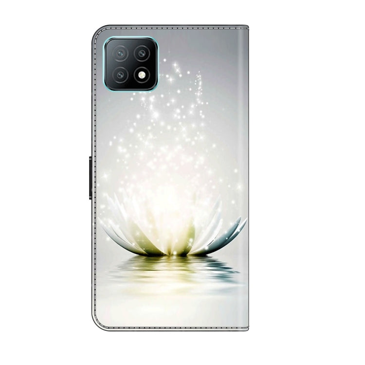 For Samsung Galaxy A53 Crystal 3D Shockproof Protective Leather Phone Case(Light Lotus) by buy2fix