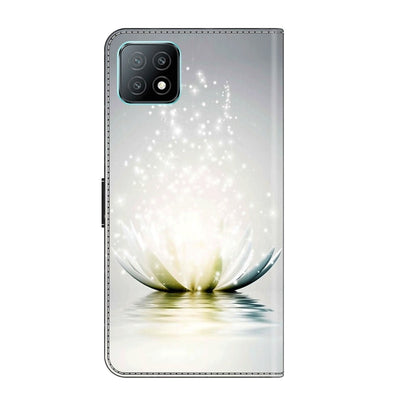 For Samsung Galaxy A53 Crystal 3D Shockproof Protective Leather Phone Case(Light Lotus) by buy2fix