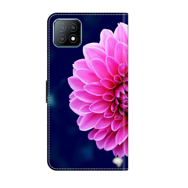 For Samsung Galaxy A53 Crystal 3D Shockproof Protective Leather Phone Case(Pink Petals) by buy2fix