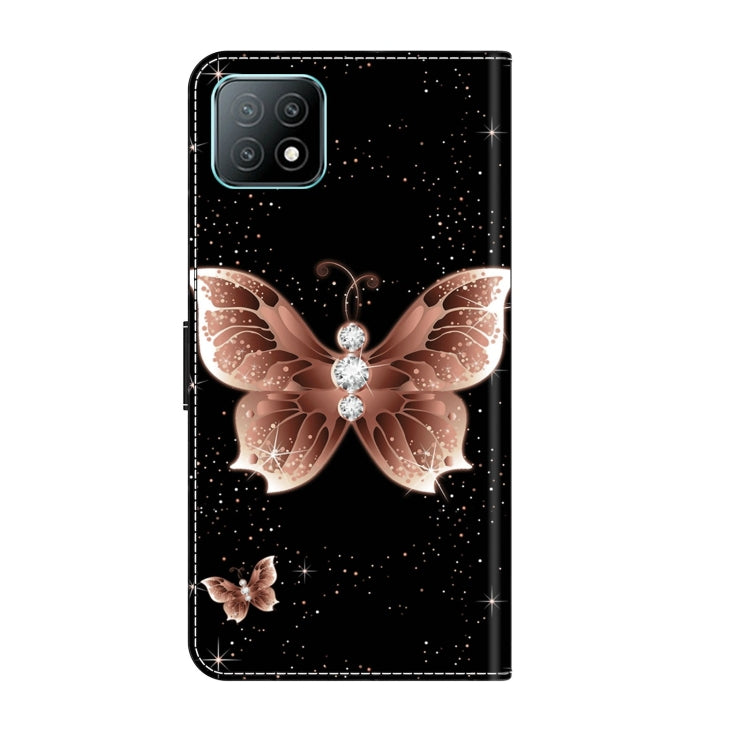 For Samsung Galaxy A53 Crystal 3D Shockproof Protective Leather Phone Case(Pink Diamond Butterfly) by buy2fix
