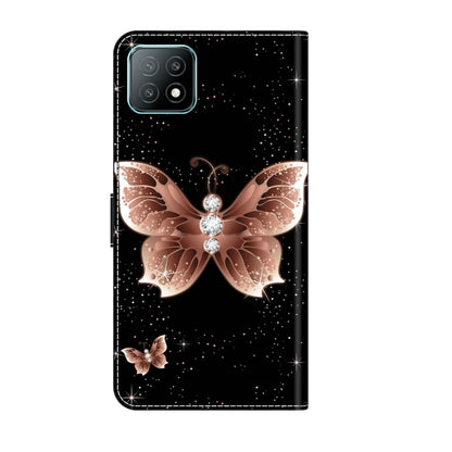 For Samsung Galaxy A53 Crystal 3D Shockproof Protective Leather Phone Case(Pink Diamond Butterfly) by buy2fix