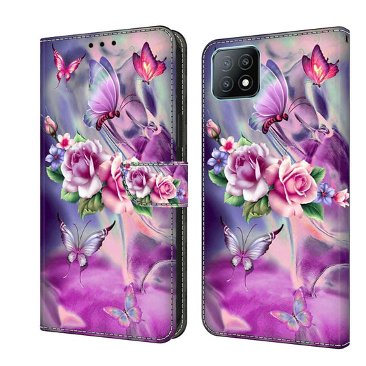 For Samsung Galaxy A53 Crystal 3D Shockproof Protective Leather Phone Case(Butterfly) by buy2fix