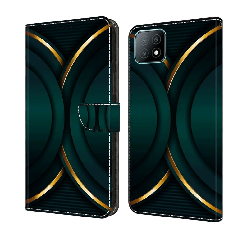 For Samsung Galaxy A53 Crystal 3D Shockproof Protective Leather Phone Case(Gold Outline) by buy2fix