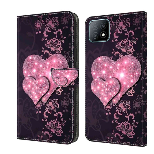 For Samsung Galaxy A53 Crystal 3D Shockproof Protective Leather Phone Case(Lace Love) by buy2fix
