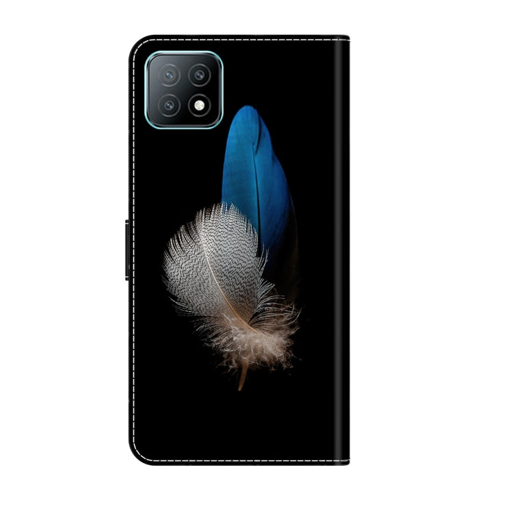 For Samsung Galaxy A53 Crystal 3D Shockproof Protective Leather Phone Case(Two Branches) by buy2fix