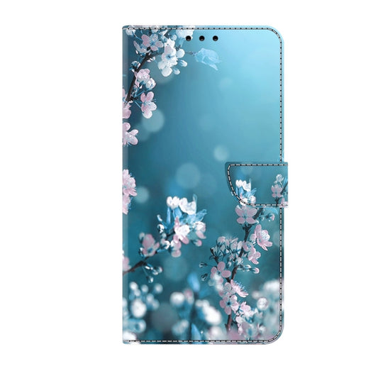 For Samsung Galaxy A53 Crystal 3D Shockproof Protective Leather Phone Case(Plum Flower) by buy2fix
