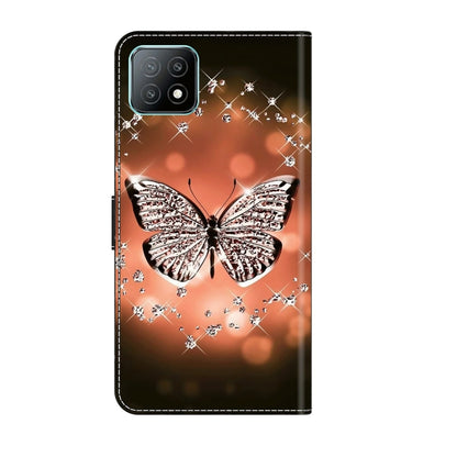 For Samsung Galaxy A53 Crystal 3D Shockproof Protective Leather Phone Case(Crystal Butterfly) by buy2fix