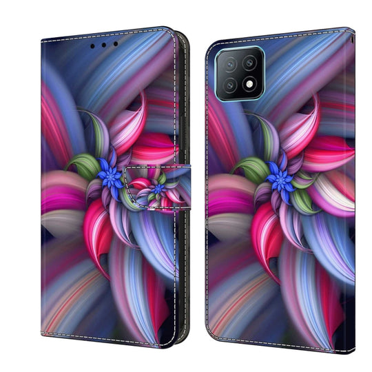 For Samsung Galaxy A53 Crystal 3D Shockproof Protective Leather Phone Case(Colorful Flower)