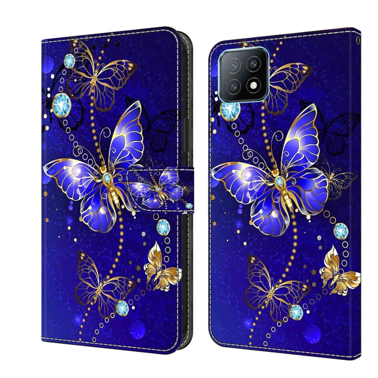 For Samsung Galaxy A53 Crystal 3D Shockproof Protective Leather Phone Case(Diamond Butterfly) by buy2fix