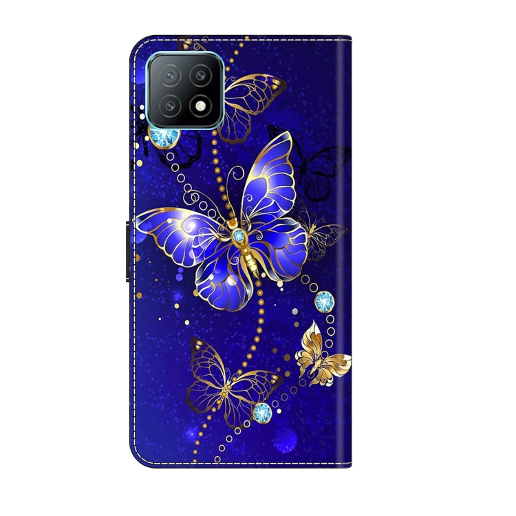 For Samsung Galaxy A53 Crystal 3D Shockproof Protective Leather Phone Case(Diamond Butterfly) by buy2fix