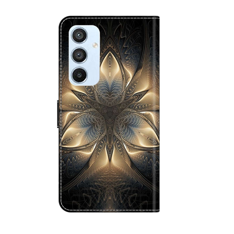 For Samsung Galaxy A54 5G Crystal 3D Shockproof Protective Leather Phone Case(Luminous Building) by buy2fix