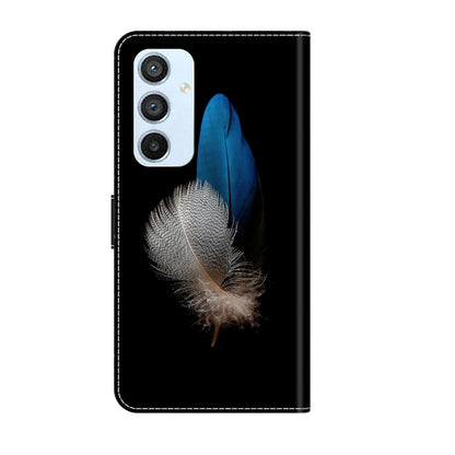 For Samsung Galaxy A54 5G Crystal 3D Shockproof Protective Leather Phone Case(Two Branches) by buy2fix