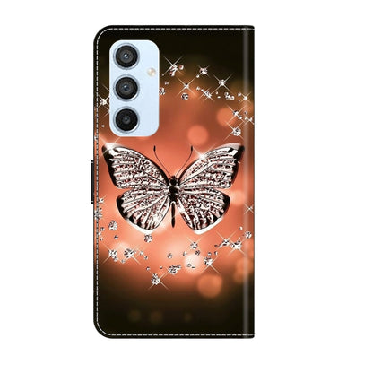 For Samsung Galaxy A54 5G Crystal 3D Shockproof Protective Leather Phone Case(Crystal Butterfly) - Galaxy Phone Cases by buy2fix | Online Shopping UK | buy2fix