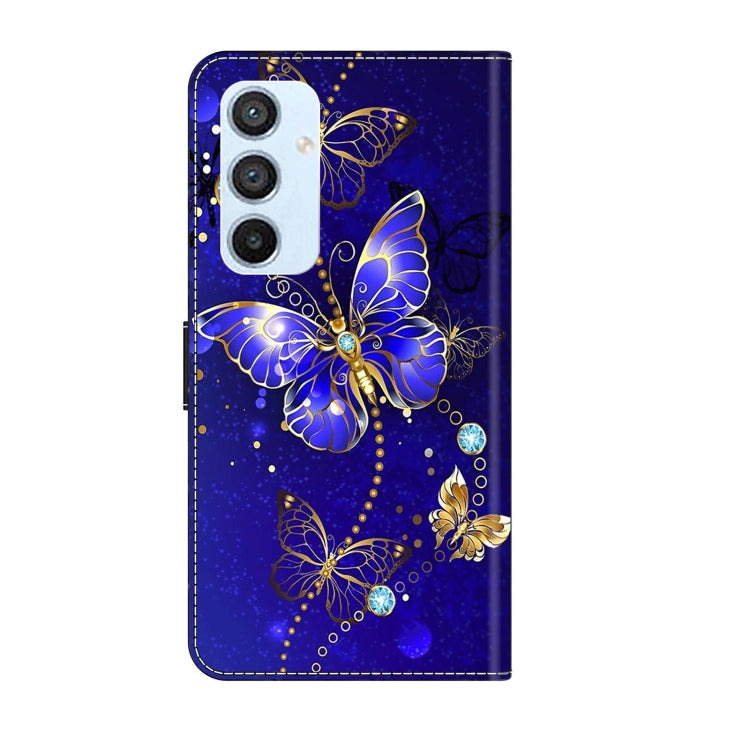 For Samsung Galaxy A54 5G Crystal 3D Shockproof Protective Leather Phone Case(Diamond Butterfly) by buy2fix