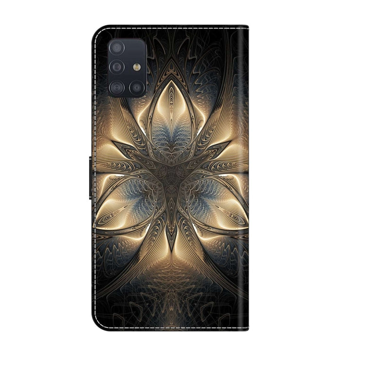 For Samsung Galaxy A71 4G Crystal 3D Shockproof Protective Leather Phone Case(Luminous Building) by buy2fix