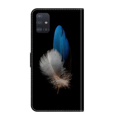 For Samsung Galaxy A71 4G Crystal 3D Shockproof Protective Leather Phone Case(Two Branches) by buy2fix