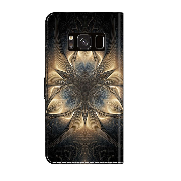 For Samsung Galaxy S8 Crystal 3D Shockproof Protective Leather Phone Case(Luminous Building) by buy2fix