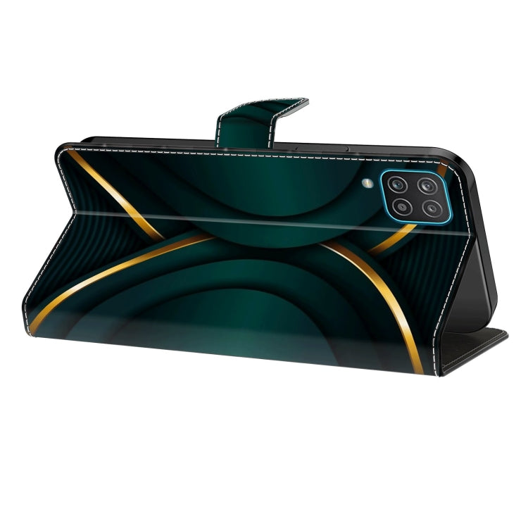 For Samsung Galaxy S8 Crystal 3D Shockproof Protective Leather Phone Case(Gold Outline) by buy2fix