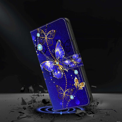 For Samsung Galaxy S8 Crystal 3D Shockproof Protective Leather Phone Case(Diamond Butterfly) by buy2fix