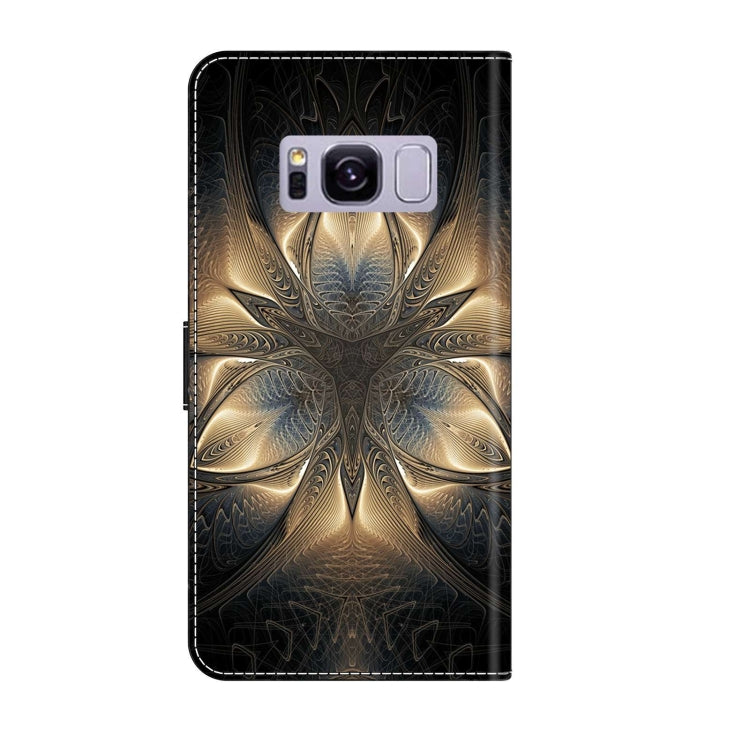 For Samsung Galaxy S8+ Crystal 3D Shockproof Protective Leather Phone Case(Luminous Building) by buy2fix