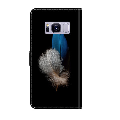 For Samsung Galaxy S8+ Crystal 3D Shockproof Protective Leather Phone Case(Two Branches) by buy2fix