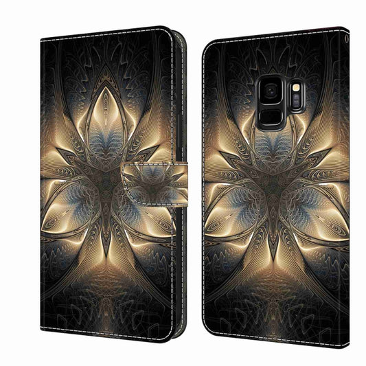 For Samsung Galaxy S9 Crystal 3D Shockproof Protective Leather Phone Case(Luminous Building) by buy2fix