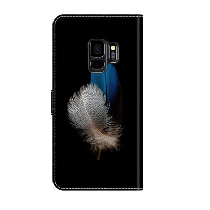 For Samsung Galaxy S9 Crystal 3D Shockproof Protective Leather Phone Case(Two Branches) by buy2fix