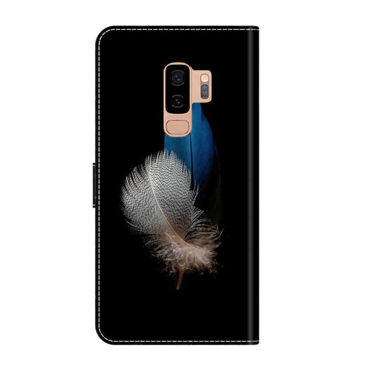 For Samsung Galaxy S9+ Crystal 3D Shockproof Protective Leather Phone Case(Two Branches) by buy2fix